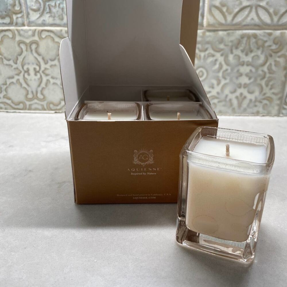 Aquiesse Boardwalk Set of 4 Votive Luxury Candles 2 oz ea NEW